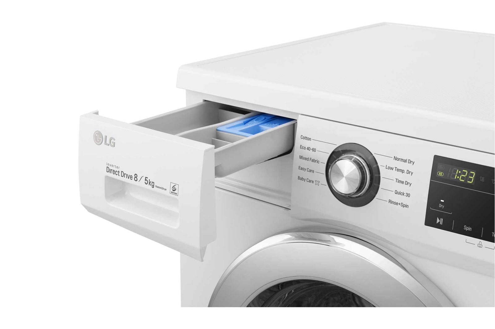 LG 8/5kg Washer Dryer White LG Direct Drive™, FWMT85WE