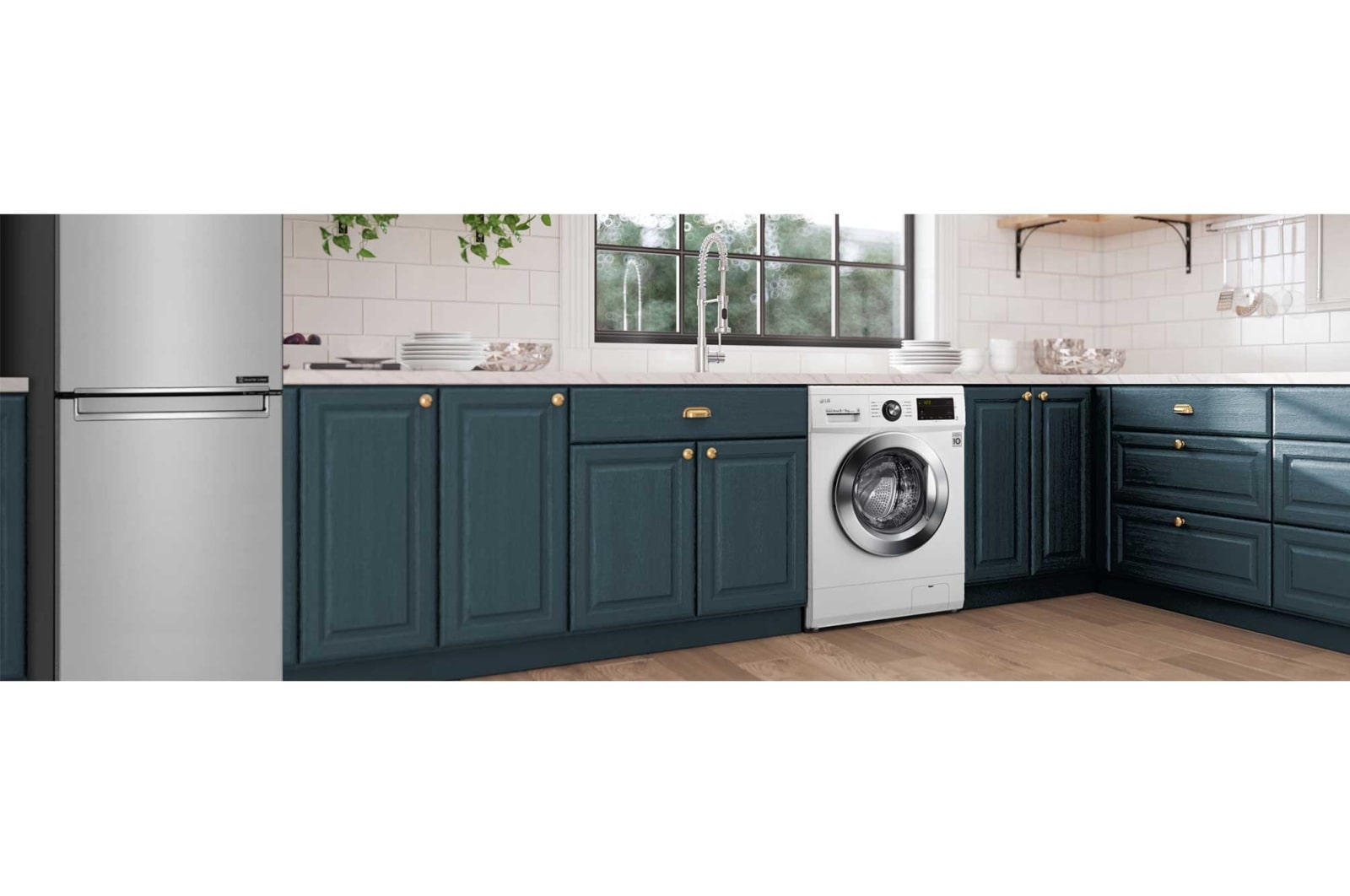 LG 8/5kg Washer Dryer White LG Direct Drive™, FWMT85WE