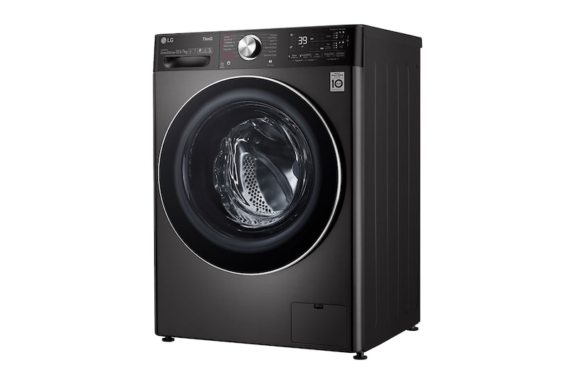 LG 10.5/7kg Washer Dryer LG Turbowash360™, Black Steel, FWV1117BTSA
