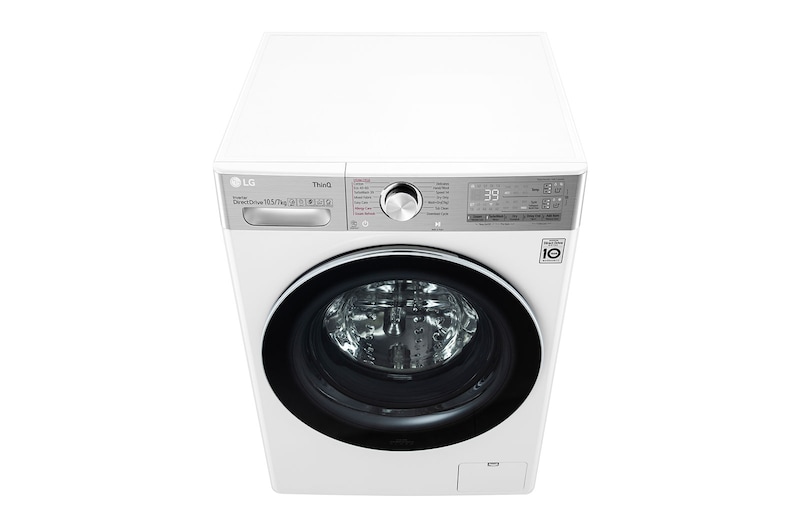 LG 10.5/7kg Washer Dryer LG Turbowash360™, White, FWV1117WTSA