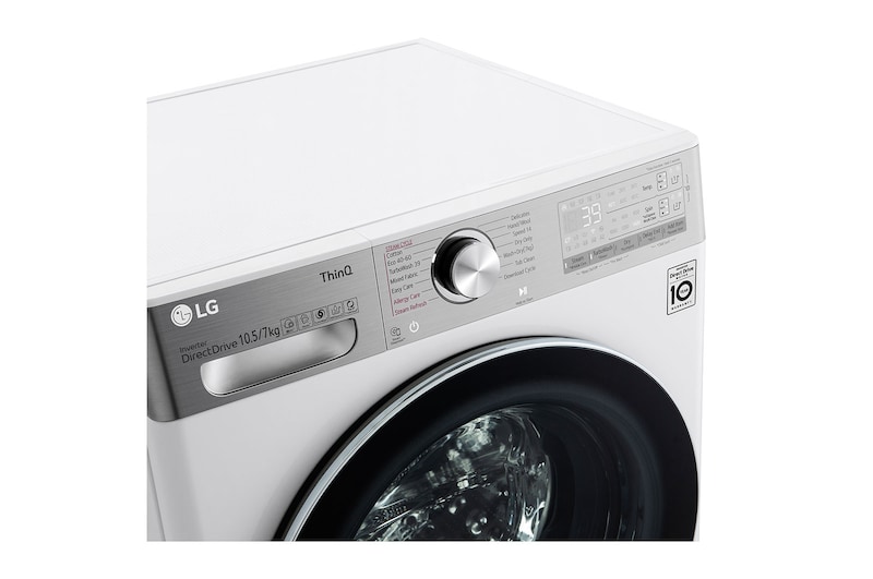 LG 10.5/7kg Washer Dryer LG Turbowash360™, White, FWV1117WTSA