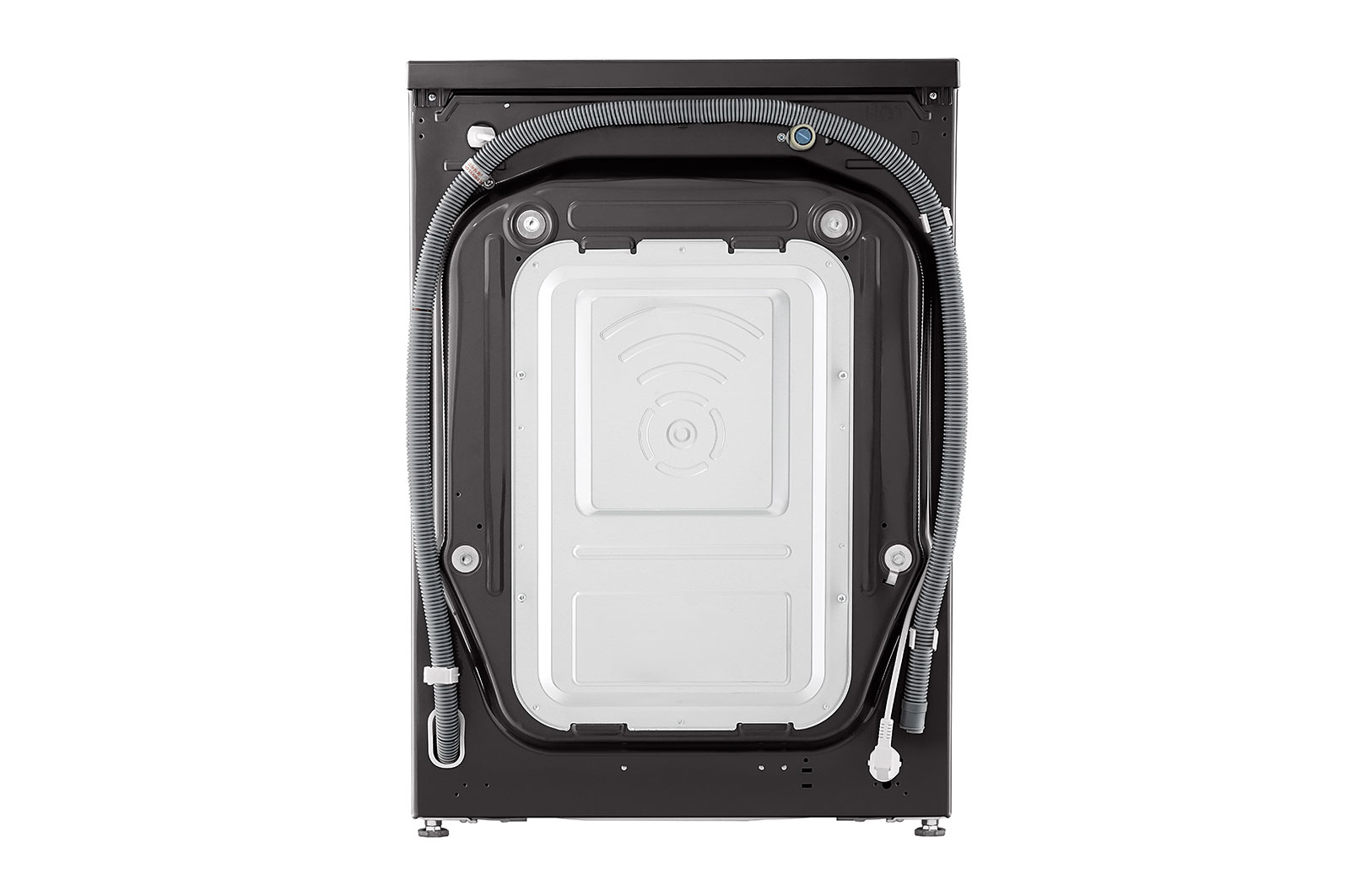 LG 12/8kg Washer Dryer Black Steel LG Turbowash360™, FWV1128BTSA