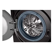LG 12/8kg Washer Dryer Black Steel LG Turbowash360™, FWV1128BTSA