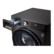 LG 12/8kg Washer Dryer Black Steel LG Turbowash360™, FWV1128BTSA