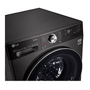 LG 12/8kg Washer Dryer Black Steel LG Turbowash360™, FWV1128BTSA
