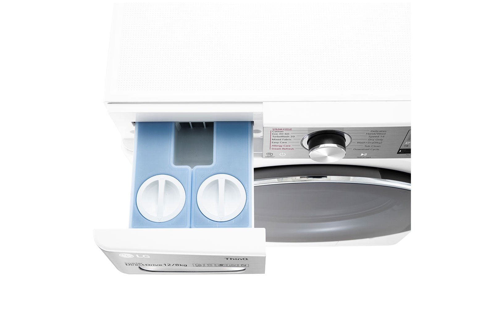 LG 12/8kg Washer Dryer White LG Turbowash360™, FWV1128WTSA