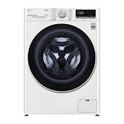 Front view of LG AIDD™ FWV585WSE 8kg / 5kg, 1400rpm Washer Dryer - White FWV585WSE
