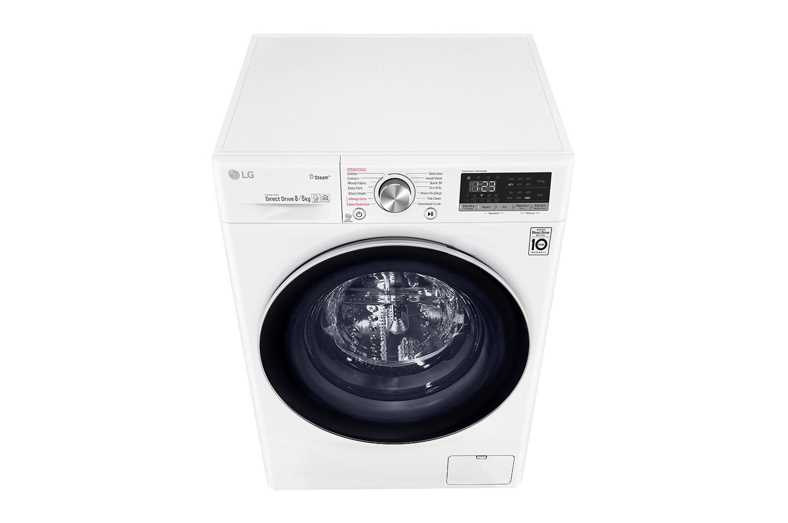 LG AIDD™ FWV585WS 8/5Kg 1400 Spin Washer Dryer – White, FWV585WS