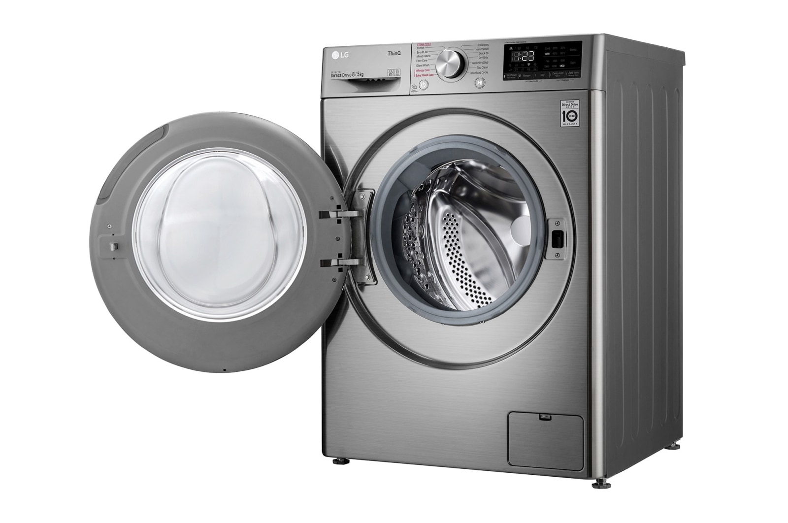 LG Steam™ FWV685SSE 8kg / 5kg, 1400rpm Washer Dryer - Graphite, FWV685SSE
