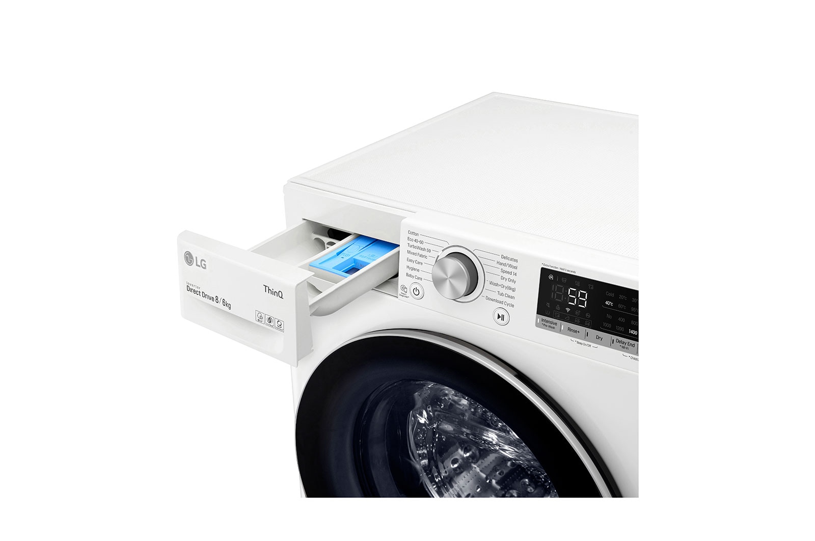 LG 8/6kg Washer Dryer White LG Turbowash™, FWV686WTE