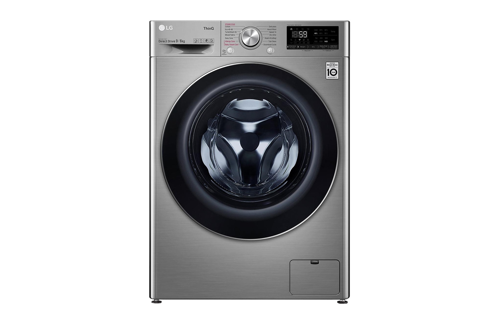 LG Turbowash™ | 9kg / 6kg | Washer Dryer |1400rpm | Graphite, FWV796STSE