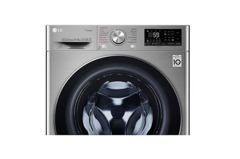 LG Turbowash™ FWV796STS 9/6Kg 1400 Spin Washer Dryer – Graphite, FWV796STS