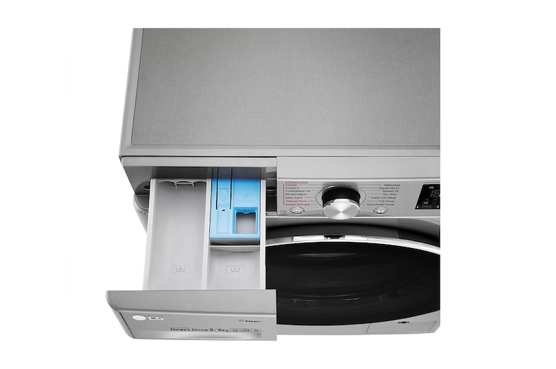 LG Turbowash™ FWV796STS 9/6Kg 1400 Spin Washer Dryer – Graphite, FWV796STS