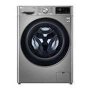 Front view of LG Turbowash™ FWV796STS 9/6Kg 1400 Spin Washer Dryer – Graphite FWV796STS