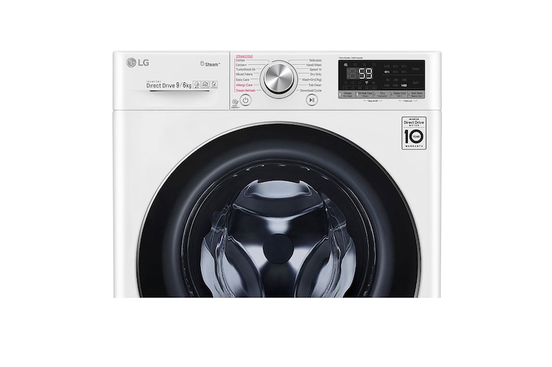 LG Turbowash™ FWV796WTS 9/6Kg 1400 Spin Washer Dryer – White, FWV796WTS