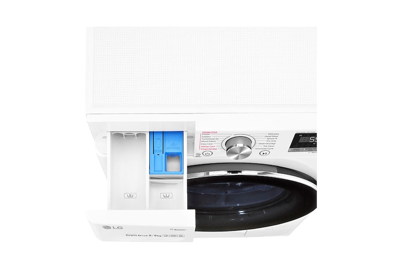 LG Turbowash™ FWV796WTS 9/6Kg 1400 Spin Washer Dryer – White, FWV796WTS