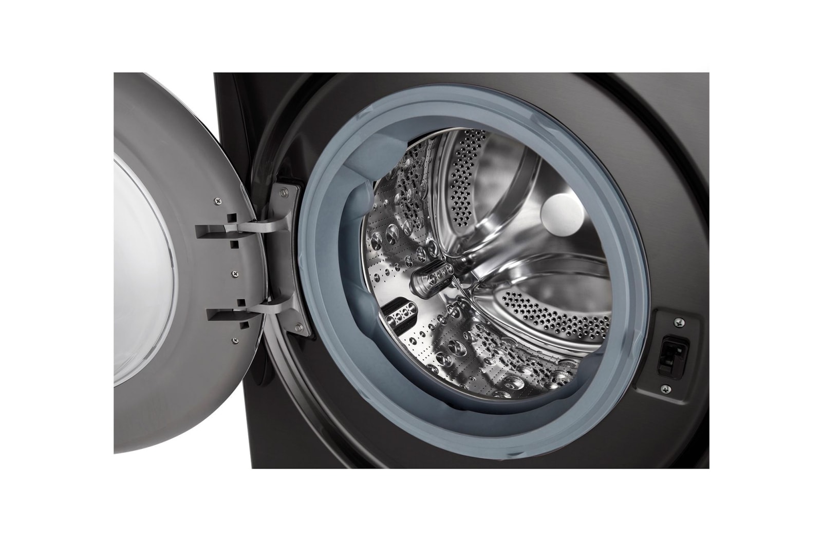 LG 10.5/7kg Washer Dryer Black Steel LG Turbowash360™, FWV917BTSE