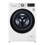 Front view of LG Turbowash360™ FWV917WTS 10.5/7Kg 1400 Spin Washer Dryer – White FWV917WTS