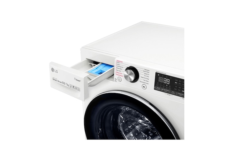 LG Turbowash360™ FWV917WTS 10.5/7Kg 1400 Spin Washer Dryer – White, FWV917WTS