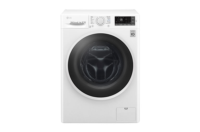 Front view of 8/4 KG Condensor Washer Dryer with multiple Wash Programs and Smart ThinQ™ connectivity W5J6AM0WW