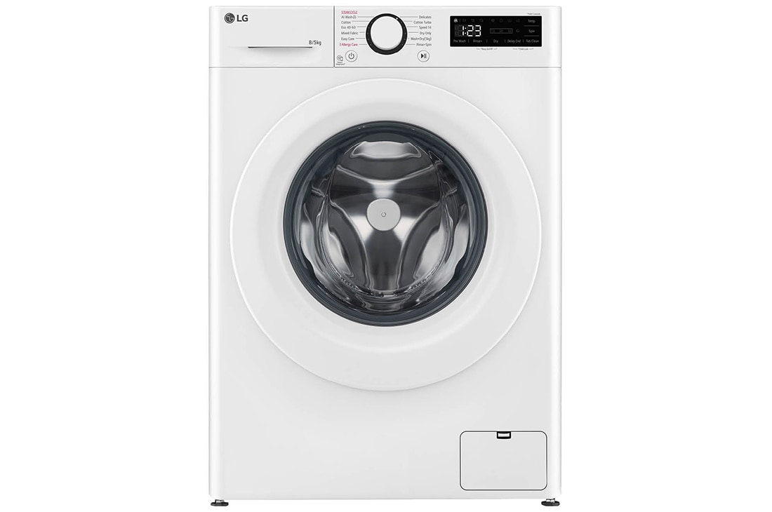 Front view of 8kg/5kg Counter-Depth MAX™ Washer Dryer White - FWY385WWLN1