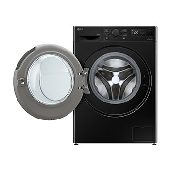 The LG FWY606WWLN1 washer-dryer in white, highlighting its bigger 10kg wash capacity in the same standard-sized drum.