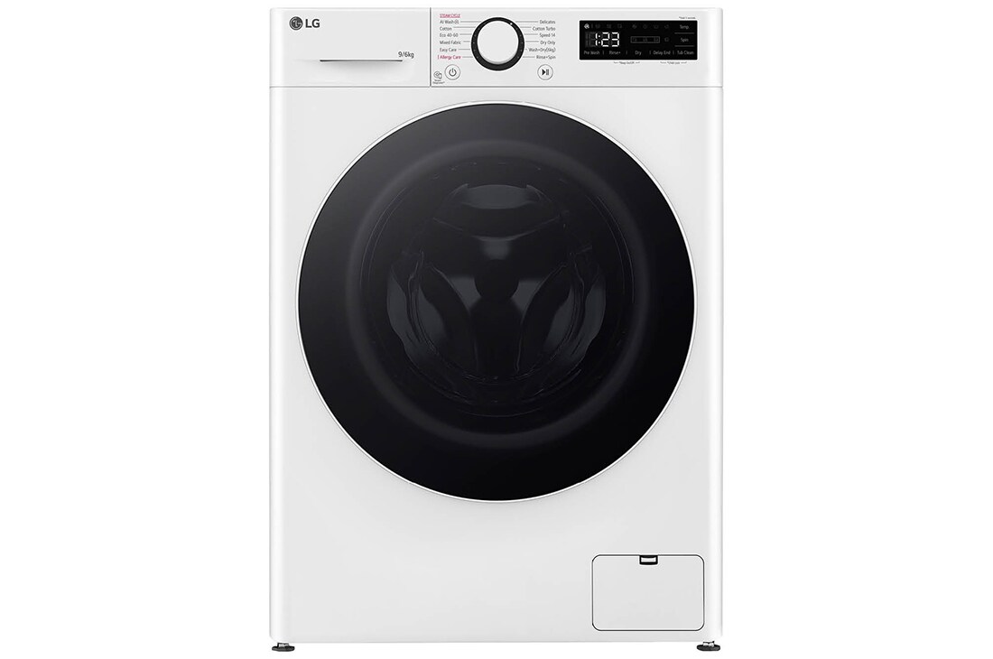 Front view of 9kg/6kg TurboWash™ Washer Dryer White - FWY696WWLN1