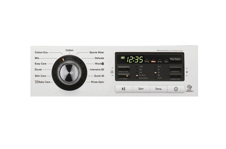 LG 8kg 6 Motion DD Washing Machine With Stylish Chrome Door, F1296TDA