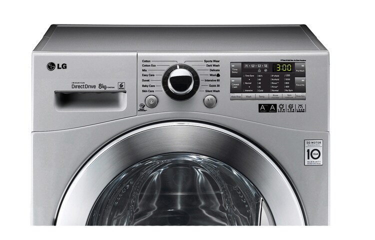 LG 8KG 6 MOTION DD WASHING MACHINE WITH STYLISH CHROME DOOR, F12A8TDA5