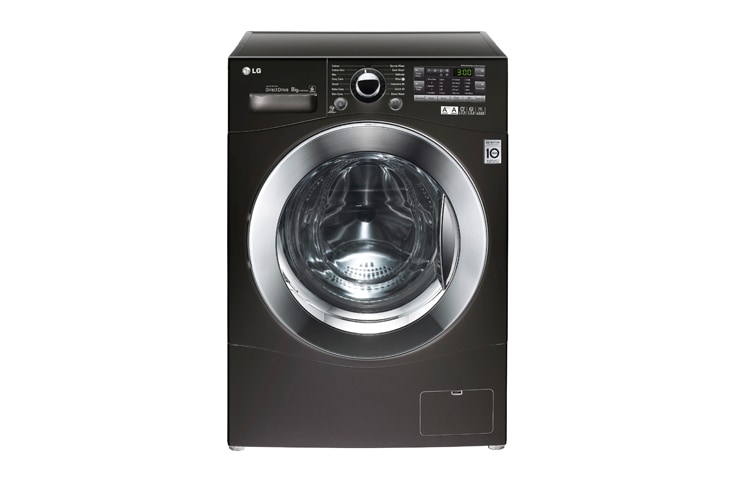 Front view of 8KG 6 MOTION DD WASHING MACHINE WITH STYLISH CHROME DOOR F12A8TDA6