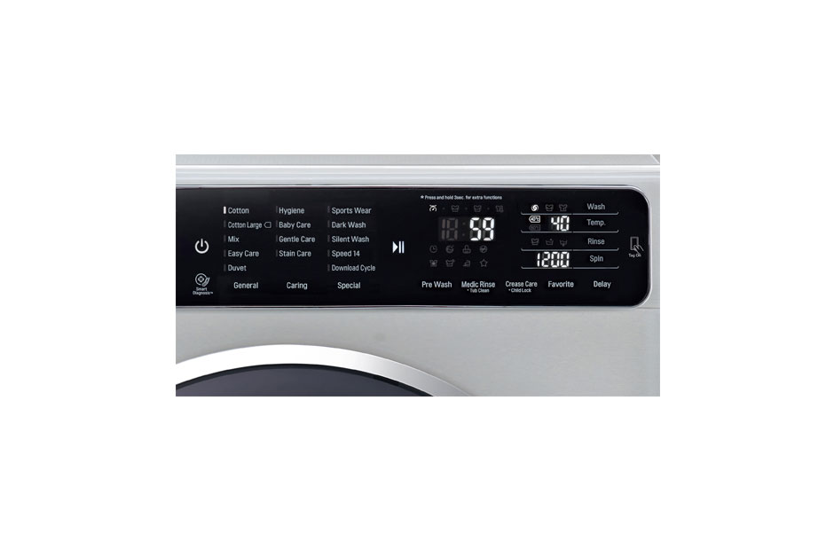 LG 8kg 6 Motion DD Washing Machine with TurboWash™, F12U1TCN4