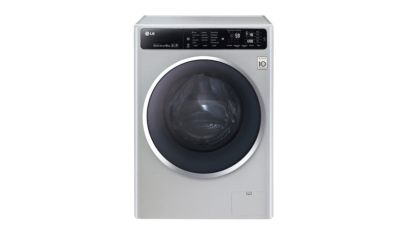 Front view of 8kg 6 Motion DD Washing Machine with TurboWash™ F12U1TCN4