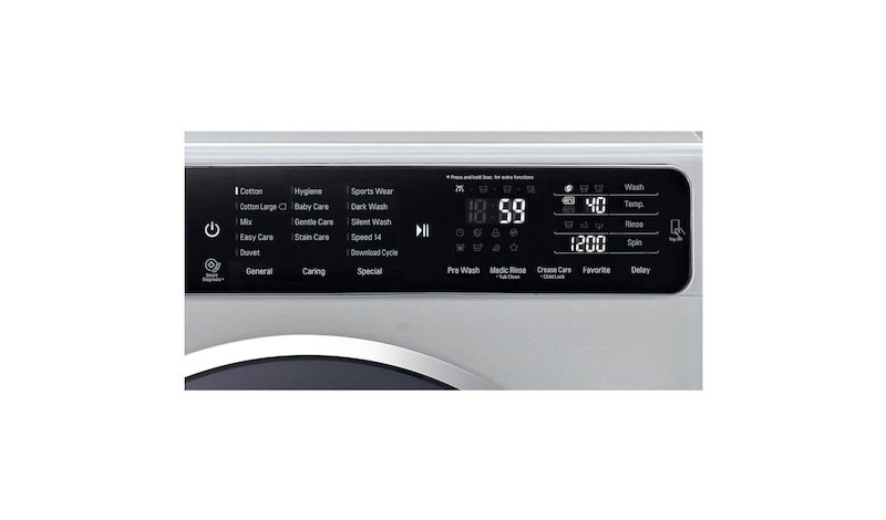 LG 8kg 6 Motion DD Washing Machine with TurboWash™, F12U1TCN4