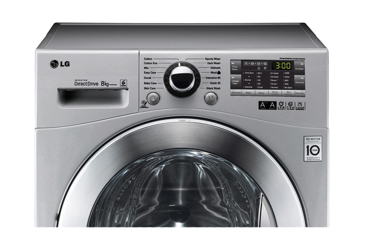 LG 8KG 6 Motion DD Washing Machine with Stylish Chrome Door, F14A8TDA5