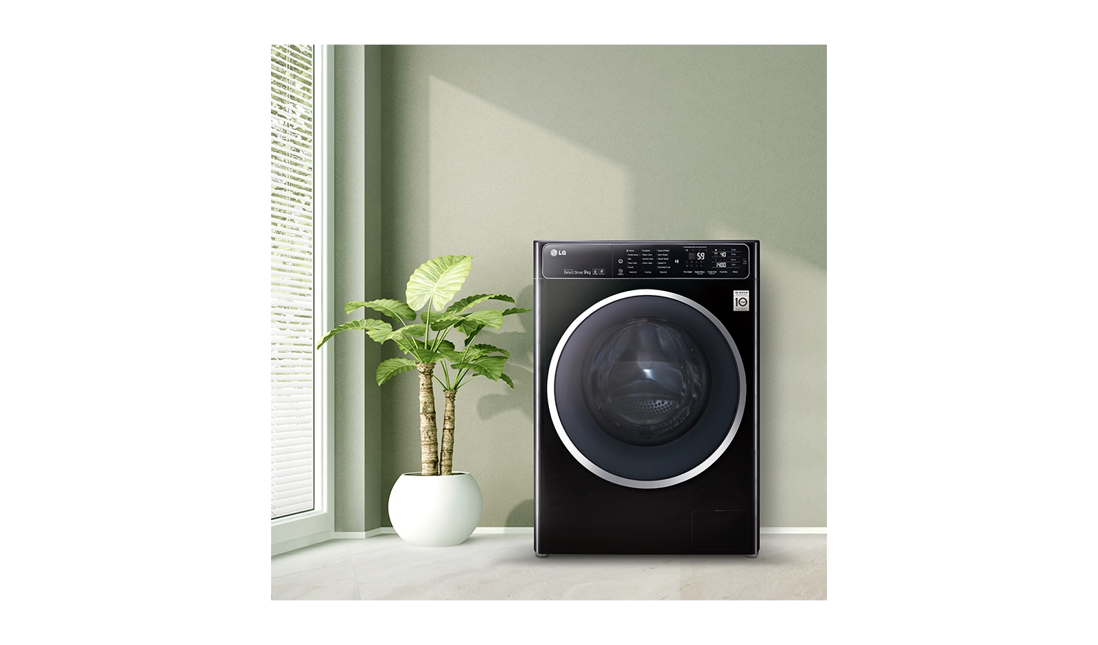 LG 9kg 6 Motion DD Washing Machine with TurboWash™, F14U1FCN8