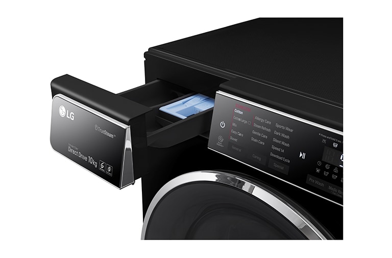 LG 10kg 6 Motion Direct Drive Washing Machine with TurboWash™ and TrueSteam™, F14U1JBS8