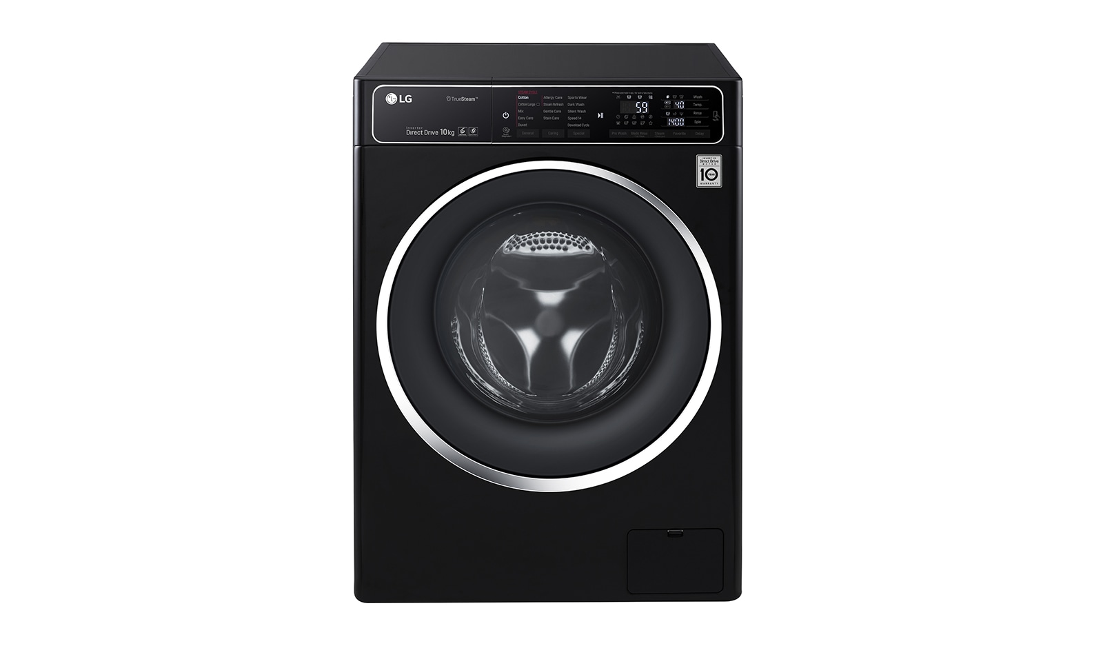 LG 10kg 6 Motion Direct Drive Washing Machine with TurboWash™ and TrueSteam™, F14U1JBS8