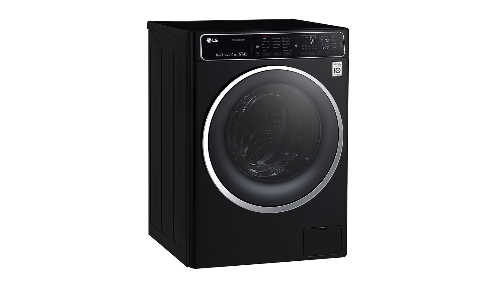 LG 10kg 6 Motion Direct Drive Washing Machine with TurboWash™ and TrueSteam™, F14U1JBS8