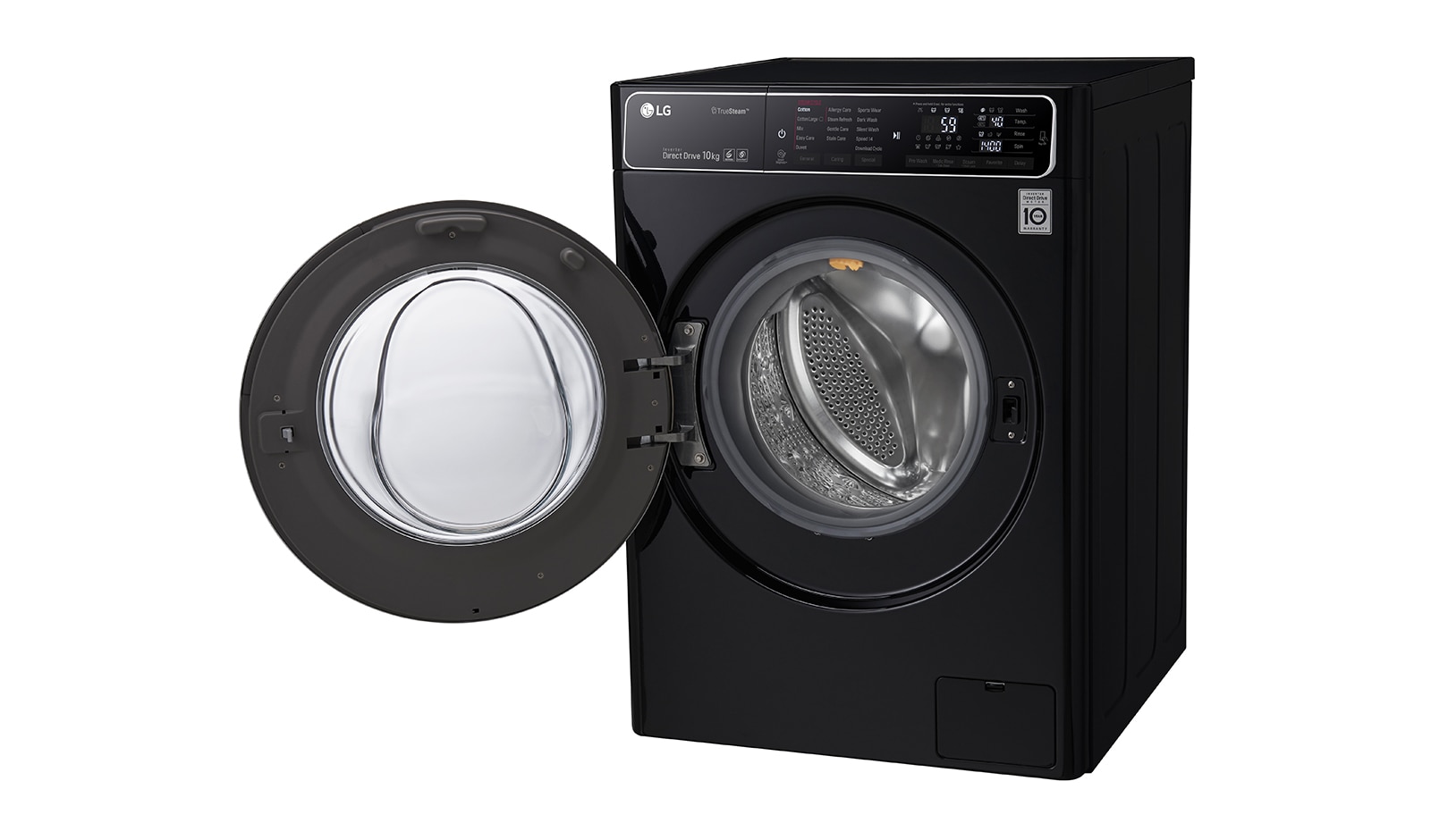 LG 10kg 6 Motion Direct Drive Washing Machine with TurboWash™ and TrueSteam™, F14U1JBS8