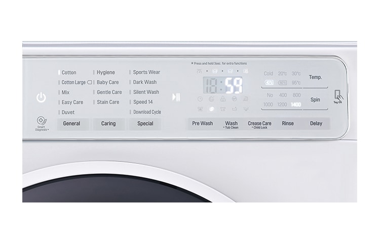LG 7kg 6 Motion DD Washing Machine with TurboWash™, F14U1QDN0