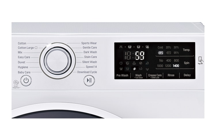 LG 8KG 6 MOTION DD WASHING MACHINE, F14U2TDN0
