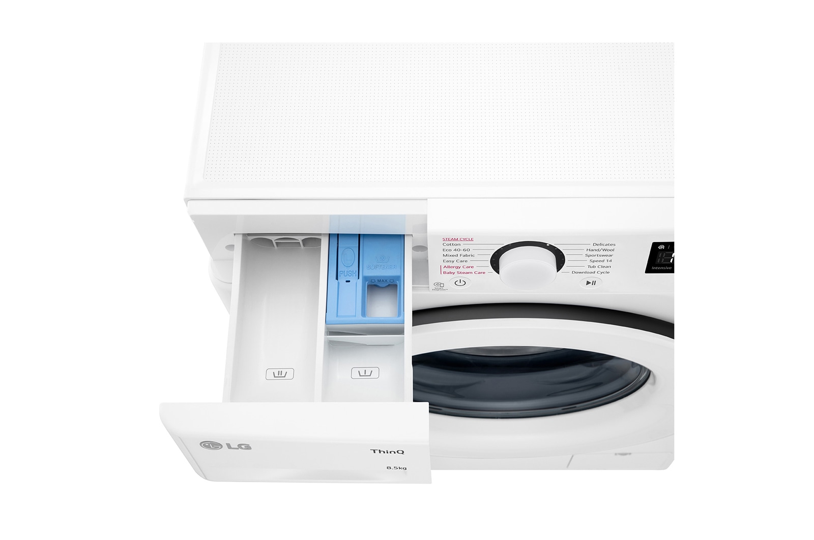 LG 8.5kg Washing Machine White AI DD™, F2V308WSWH