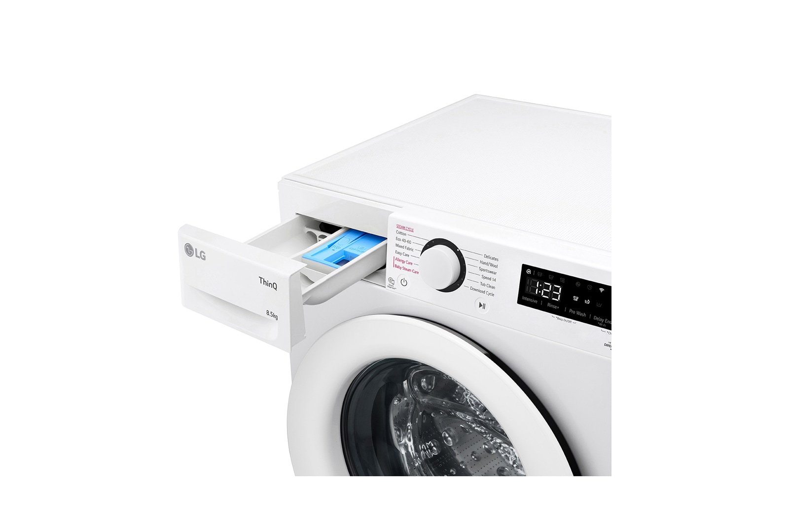 LG 8.5kg Washing Machine White AI DD™, F2V308WSWH