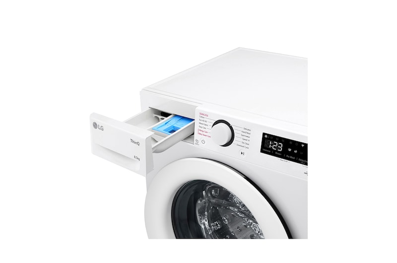 LG 8.5kg Washing Machine AI DD™, White, F2V308WSWH