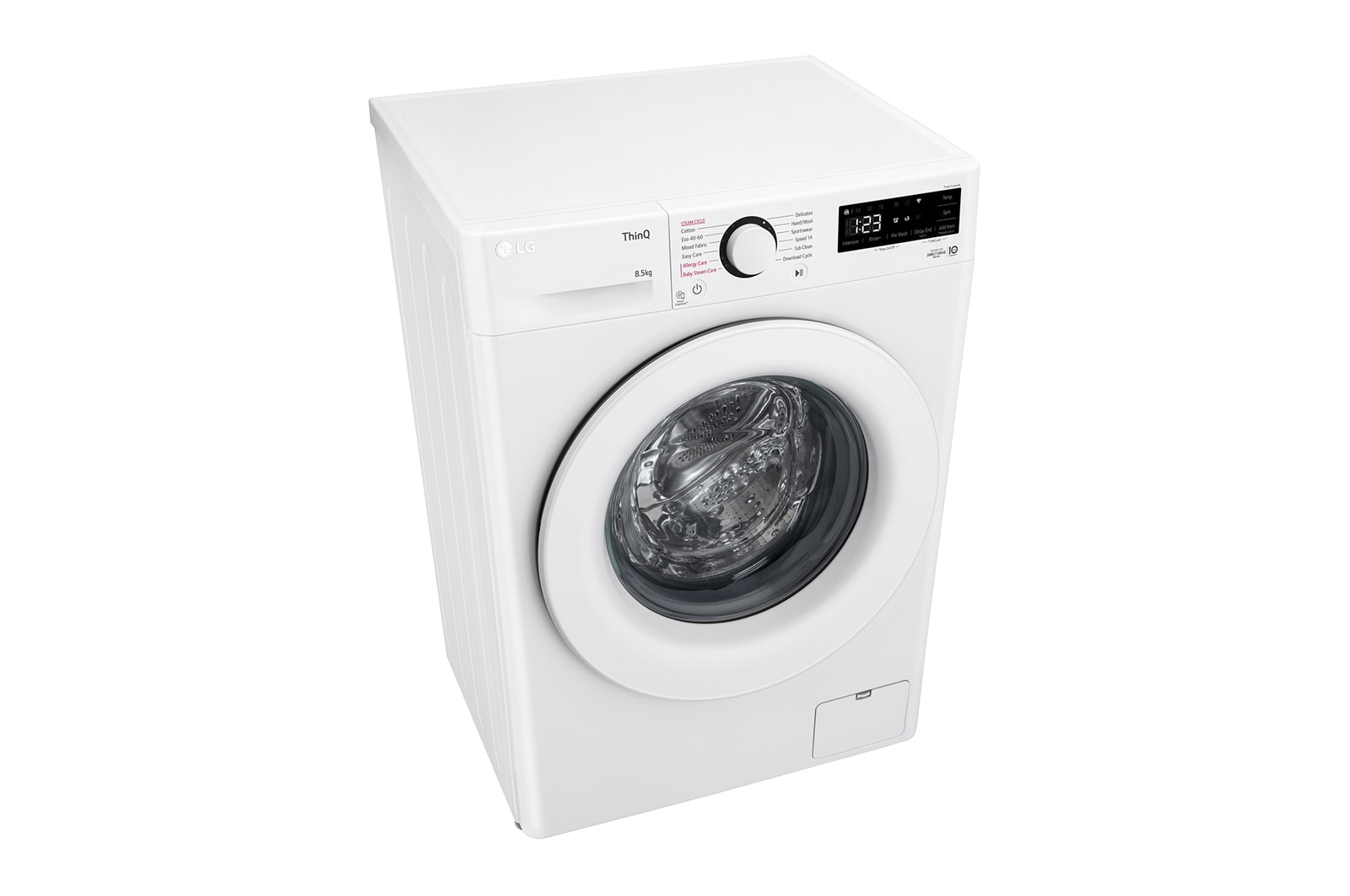 LG 8.5kg Washing Machine White AI DD™, F2V308WSWH