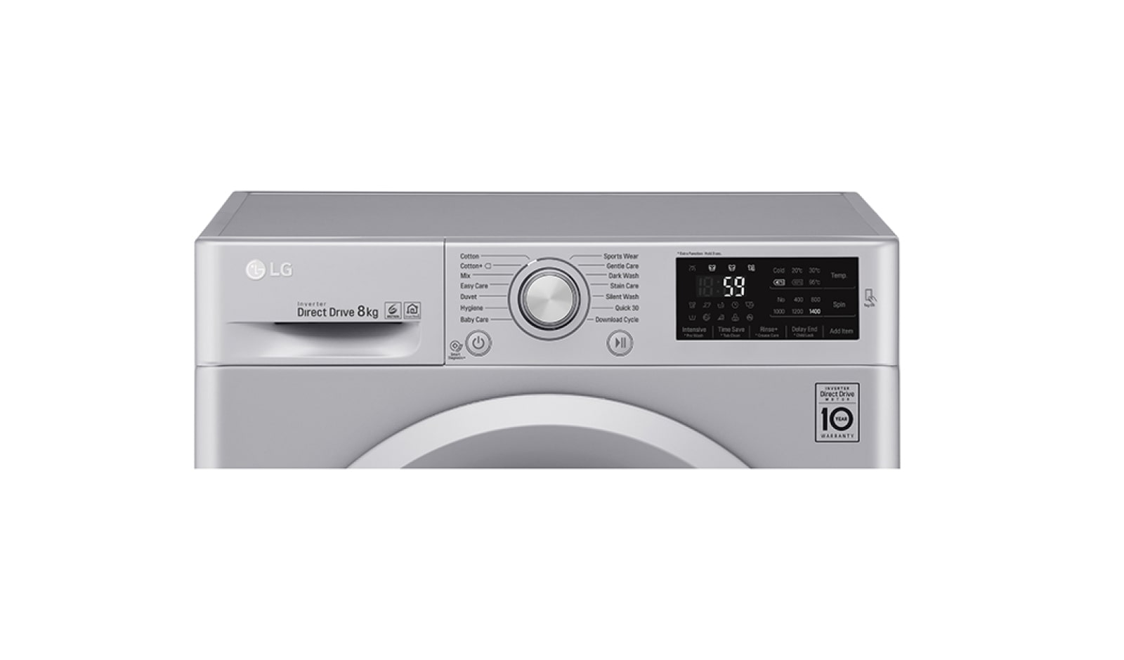 LG 8KG Washing Machine with multiple Wash Programs and Smart ThinQ connectivity, F4J5TN4L