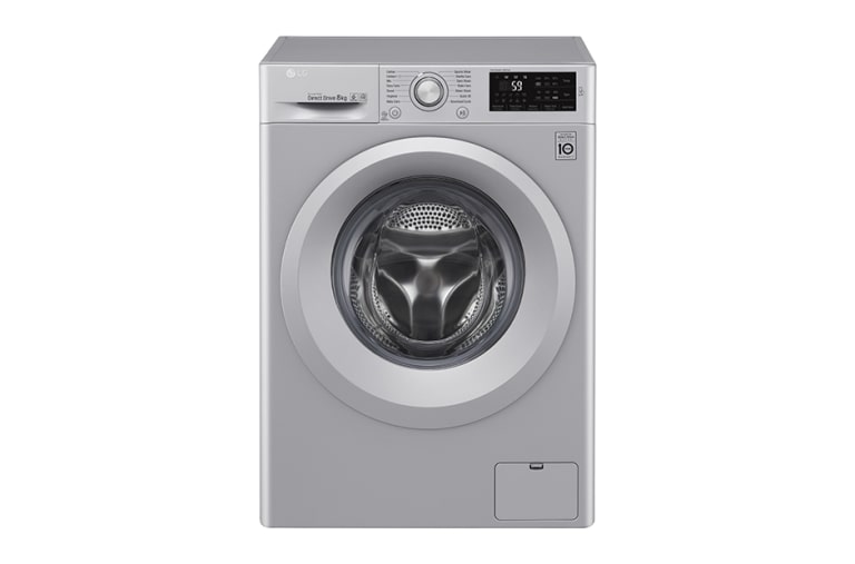Front view of 8KG Washing Machine with multiple Wash Programs and Smart ThinQ connectivity F4J5TN4L