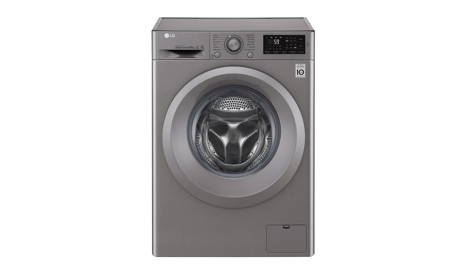 Front view of 8KG Washing Machine with multiple Wash Programs and Smart ThinQ connectivity F4J5TN7S
