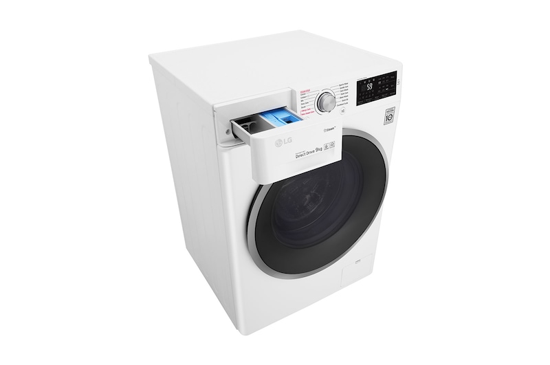 LG Steam™ F4J609WS 9Kg 1400 Spin Washing Machine - White, F4J609WS