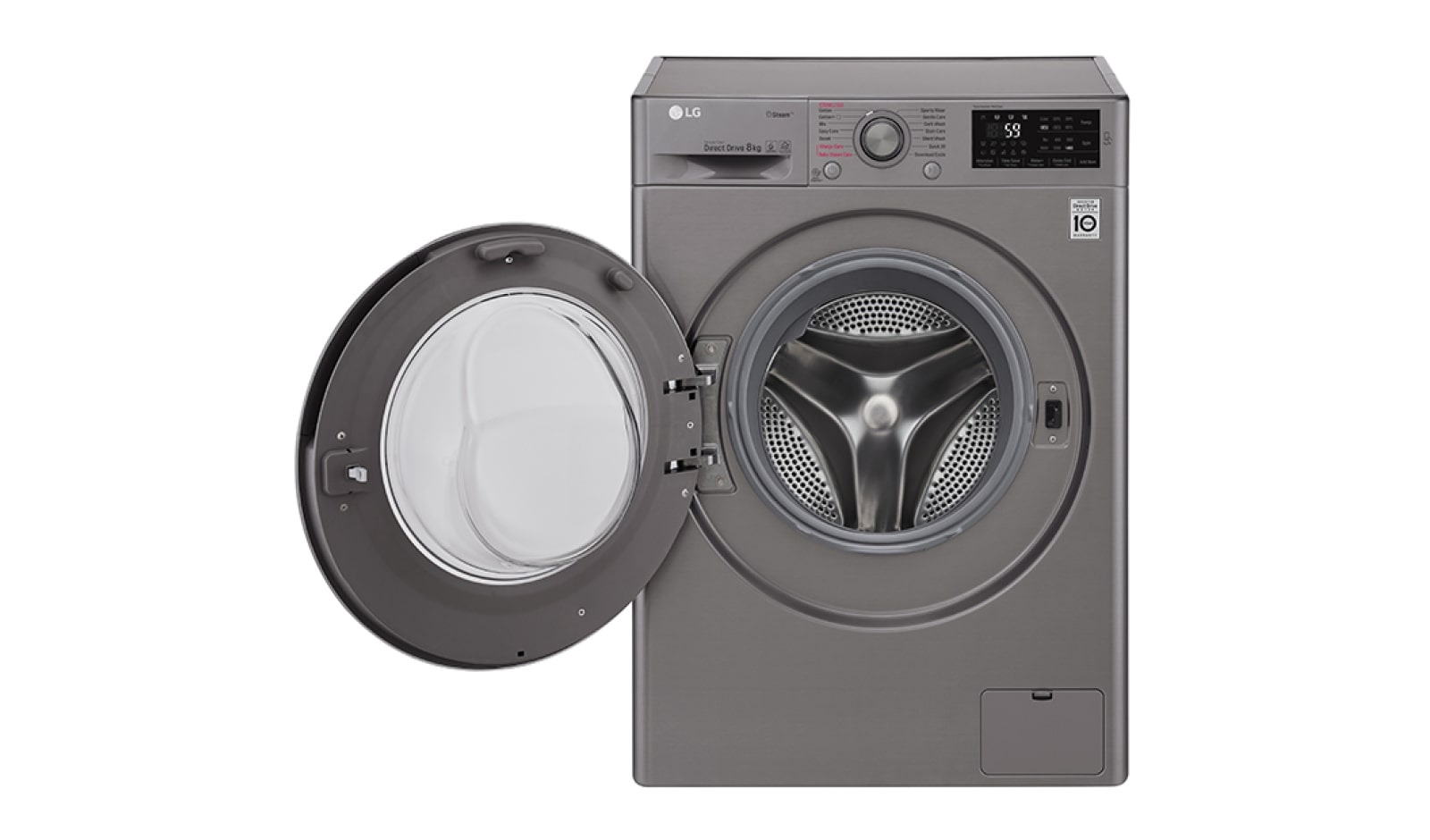 LG 8 KG Washing Machine with Steam technology and Smart ThinQ™ connectivity, F4J6TY8S